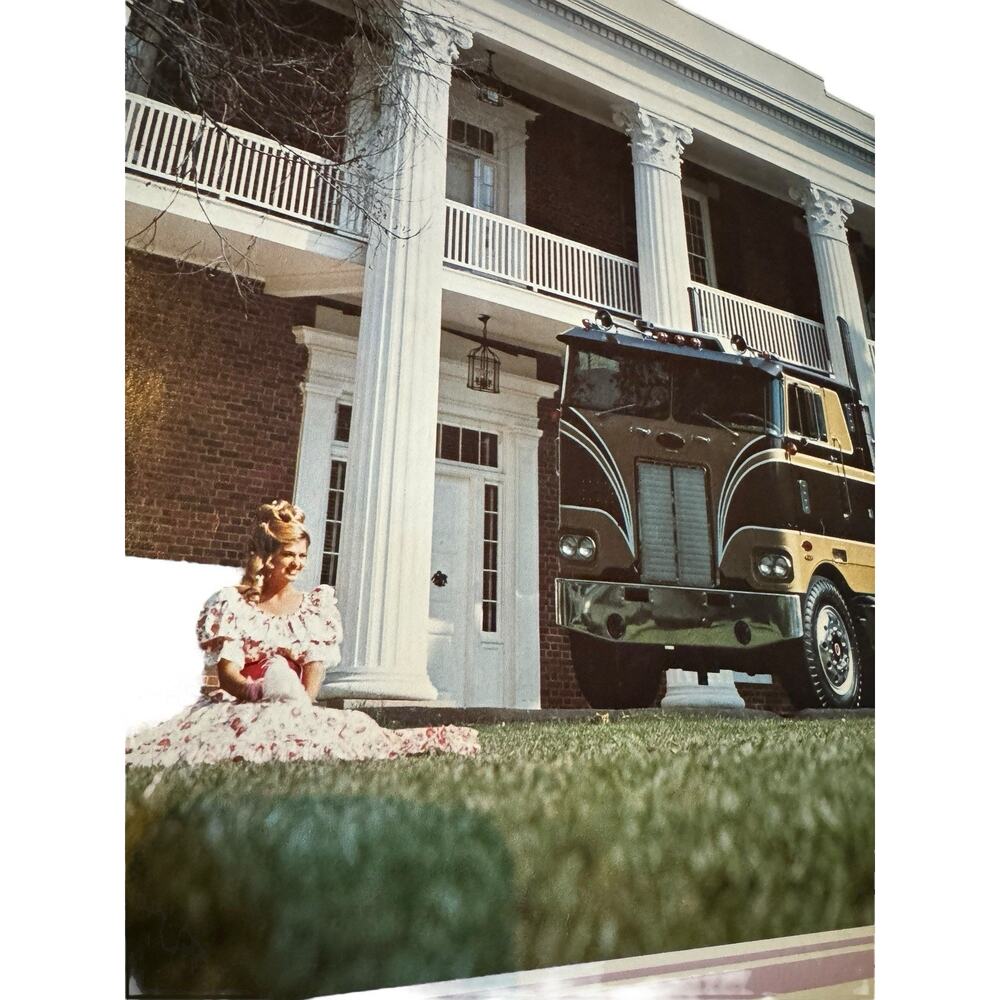 Vintage Peterbilt Conventional Dealer Promo Poster Semi Truck 1970s 80s Advertis
